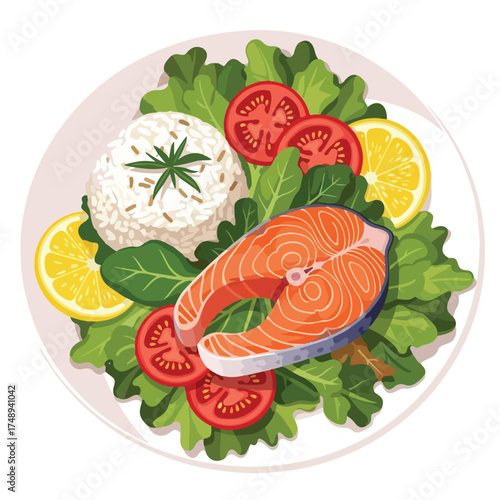 Fresh Steak Vector Illustration