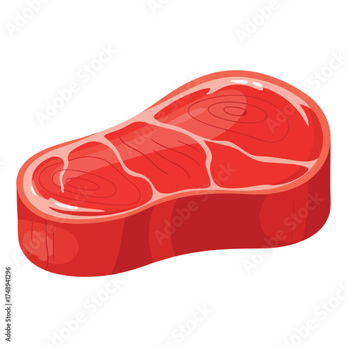 Fresh Steak Vector Illustration