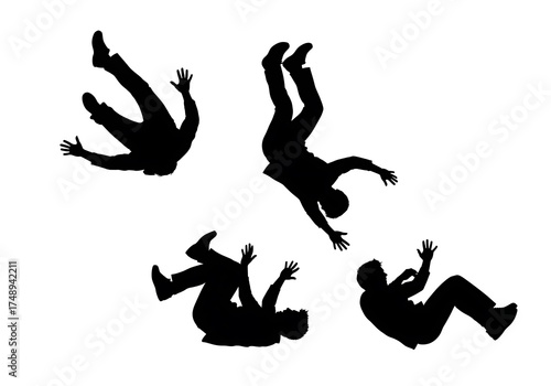 Silhouettes of Falling People - A Visual Representation of Failure.