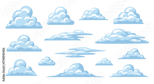 cloud icon set vector