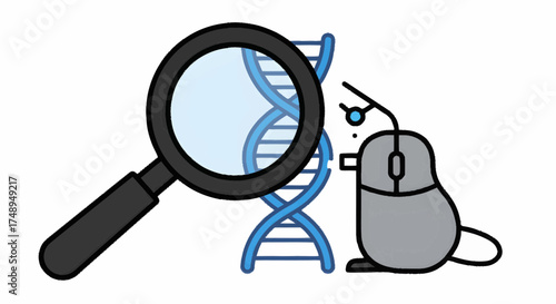 Exploring DNA Strands with Digital Tools Magnifying Genetic Information Through Scientific Research and Advanced Technology Interaction