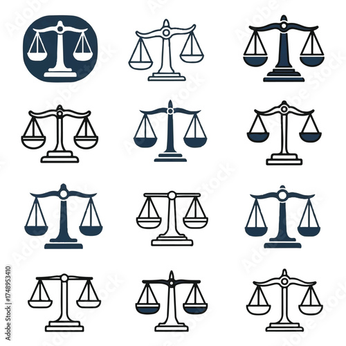 Scales of justice representing legal balance and fairness in courtrooms and law offices, symbolizing impartiality and ethical judgment.