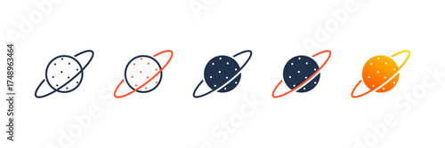 Pluto icon set multiple style collection