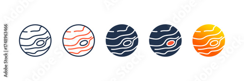Neptune icon set multiple style collection