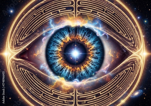 Cosmic Eye - A Labyrinth of Perception and Universal Consciousness.
