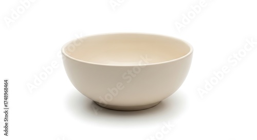 Empty ceramic bowl isolated