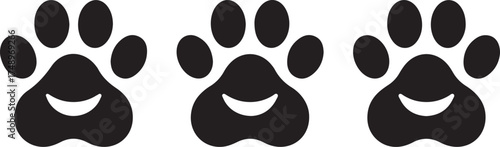 Paw Prints: A collection of adorable paw prints, perfect for pet-related designs, with each one displaying a unique and charming impression of a beloved animal companion. 