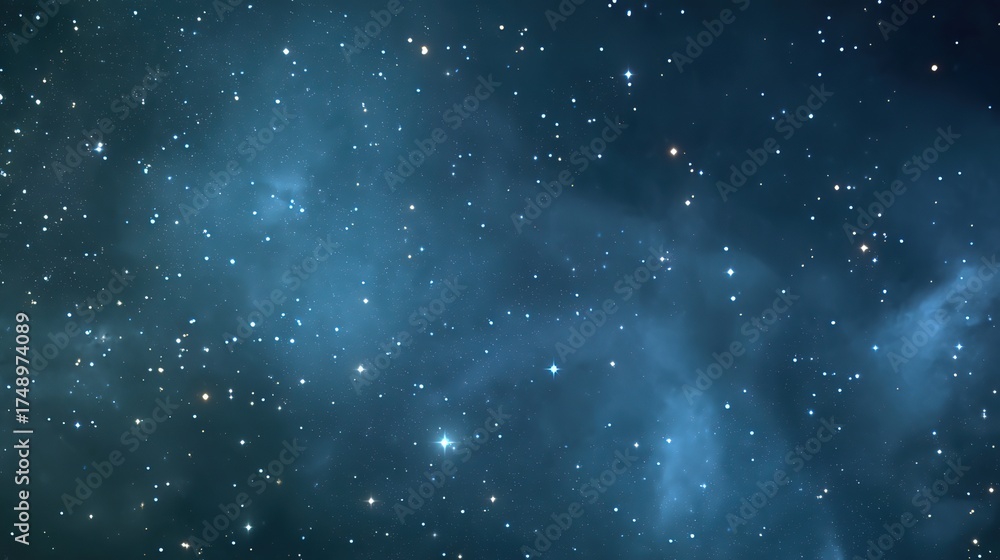 Fototapeta premium Starry Night Sky Digital Art Background for Wallpapers and Design Projects