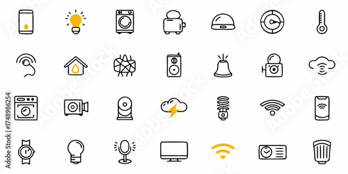 Smart home automation with modern connectivity: Explore a collection of devices, from appliances to security, all seamlessly linked for convenient and efficient living