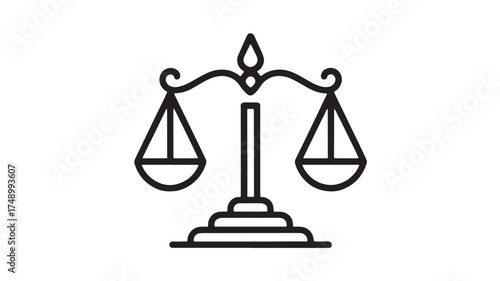 Symbol of justice and balance, representing legal fairness and equality