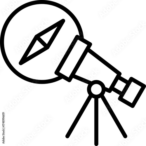 Discovery line icon