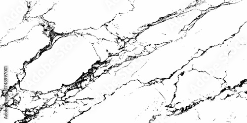 Elegant white marble texture with natural black veins, high-resolution background for interior design, luxury surfaces, countertops, and modern architecture. Clean, minimal, and realistic stone patter
