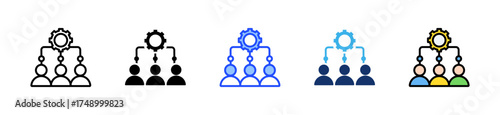 Self-Organizing Team Icon Collection With Multiple Styles