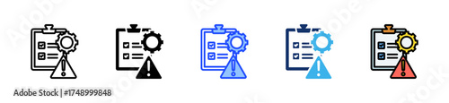 Risk Management In Agile Icon Collection With Multiple Styles