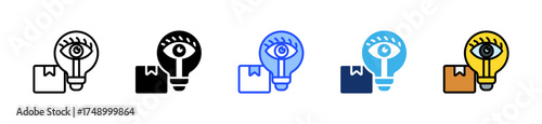 Product Vision Icon Collection With Multiple Styles