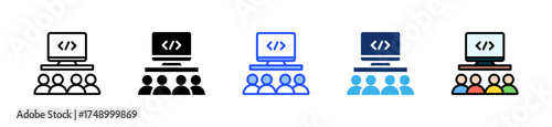 Swarm Programming Icon Collection With Multiple Styles