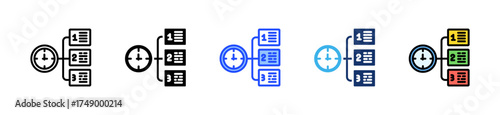 Task Prioritization Icon Collection With Multiple Styles