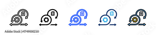 Sprint Retrospective Icon Collection With Multiple Styles