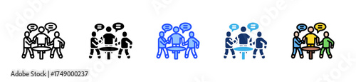 Daily Standup Icon Collection With Multiple Styles