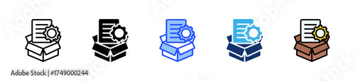 Product Backlog Icon Collection With Multiple Styles