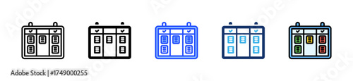 Scrum Board Icon Collection With Multiple Styles