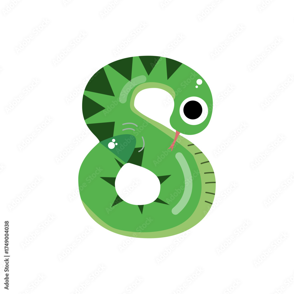 Naklejka premium Number Eight