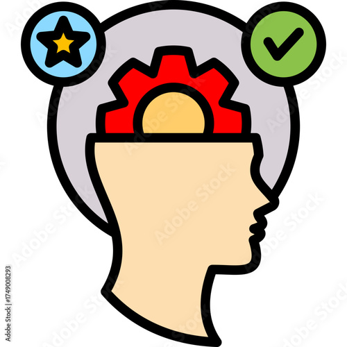 Life Experiences lineal color icon
