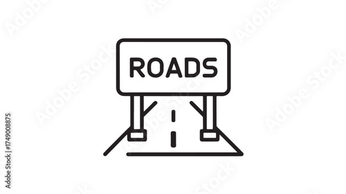 Roadblock ahead, symbolizing a challenge or restriction on a journey.