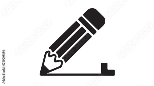 Creative concept of writing and ideas symbolized by a pencil drawing a key