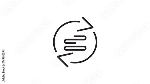 Circular arrows symbolizing process, workflow, and repetition