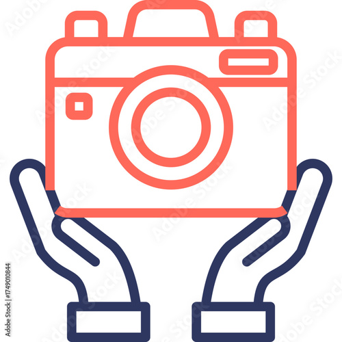 Photography Service line color icon
