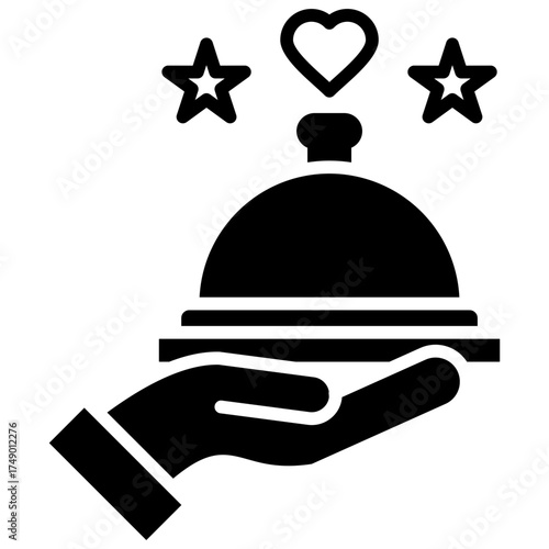 Food Service glyph icon