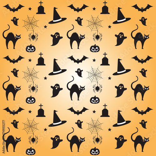 seamless pattern with cats and dogs