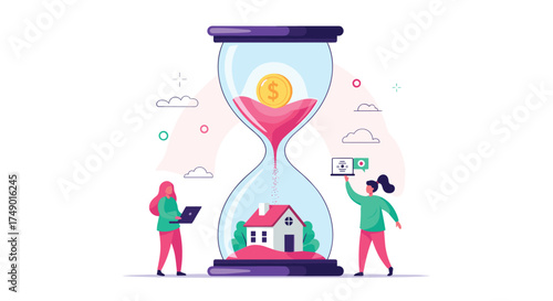 Understanding the financial implications of buying a home and how time affects investment growth.