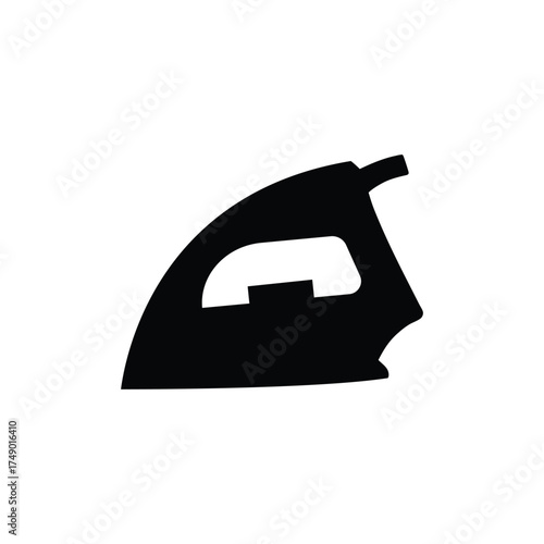 Clothes Iron Vector Icon Laundry Tool Home Appliance Illustration
