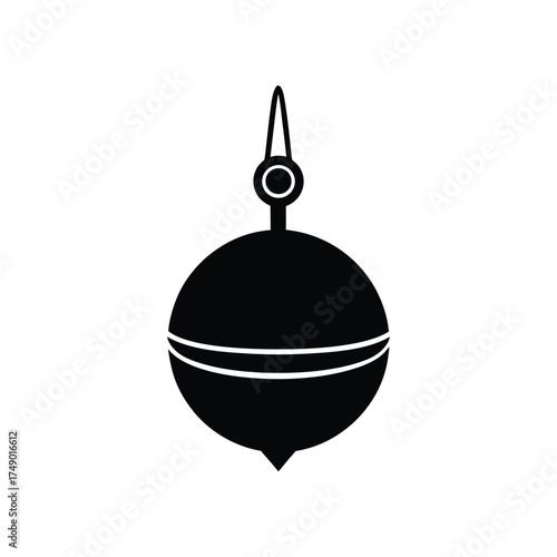Fishing Buoy Vector Icon Floating Sea Marker Nautical Illustration