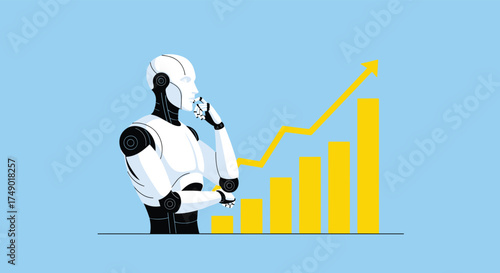 The rise of artificial intelligence and its impact on business growth projections.