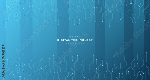 Blue abstract technology background. business technology communication. Hi tech digital connection. high tech. science. modern technology business concept. futuristic background. vector illustration