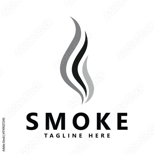 Smoke steam icon logo illustration isolated on white background aroma vaporize icons smells vector line icon hot aroma stink or cooking steam symbols smelling or vapor