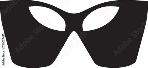 Stylish black  sunglasses isolated on white background