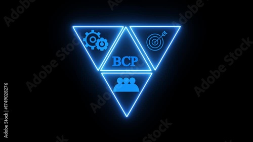 Futuristic  Tech Symbol with Target, Gears, and Human Silhouette Representing Digital Innovation, AI Process, and Modern Technology on Dark Background