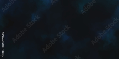 fog or mist transparent effect isolated on dark background. blue smoke on black background. Aquamarine powder explosion on black background. Colorful dust explode. 