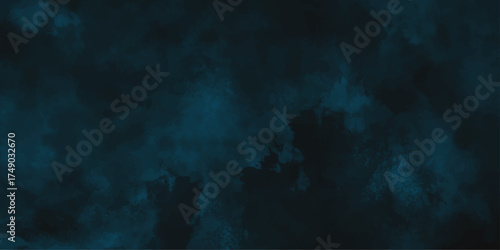 fog or mist transparent effect isolated on dark background. blue smoke on black background. Aquamarine powder explosion on black background. Colorful dust explode. 