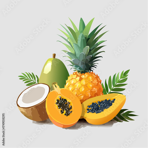 Realistic Fruit Collection