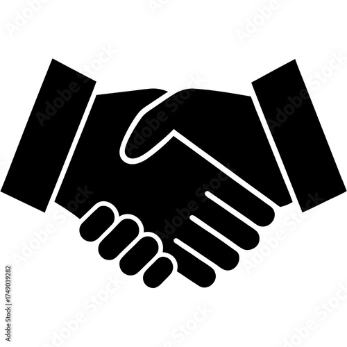 handshake icon vector illustration
