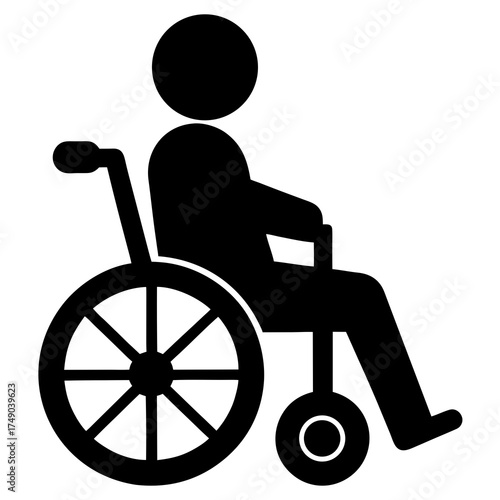 disabled person on wheelchair