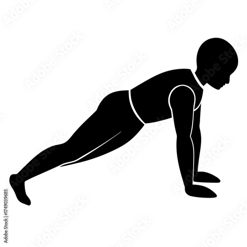 silhouette of a woman doing yoga