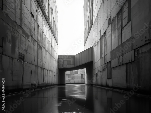 Urban Architecture Reflections in Monochrome