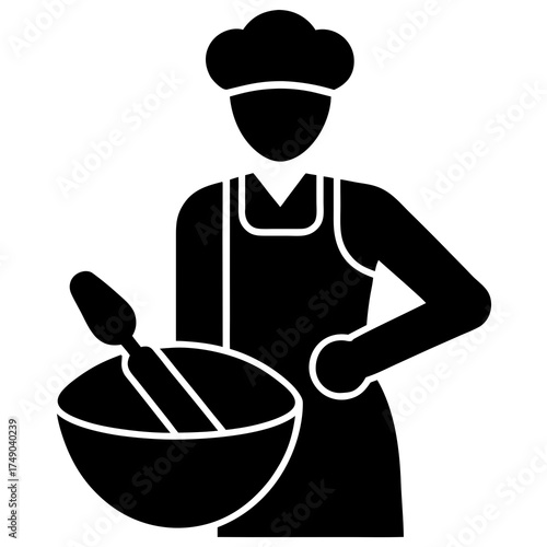 chef holding a pan