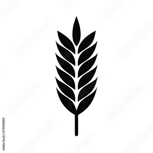 Oat Grain Icon Vector Illustration